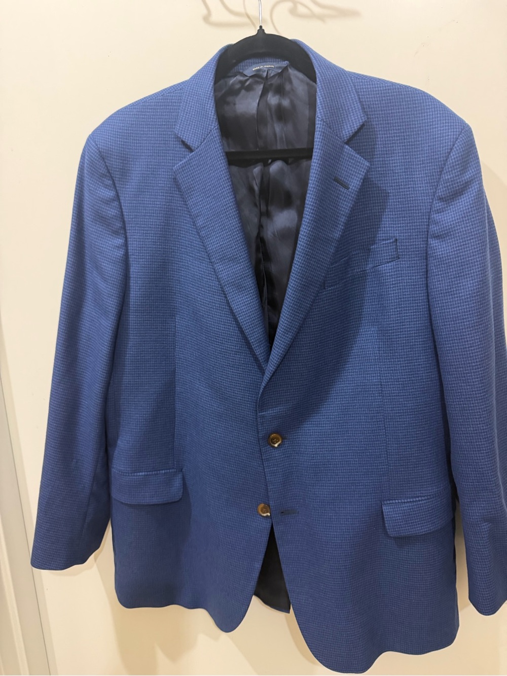 Brooks Brothers Blue Textured Two-Button Sport Coat